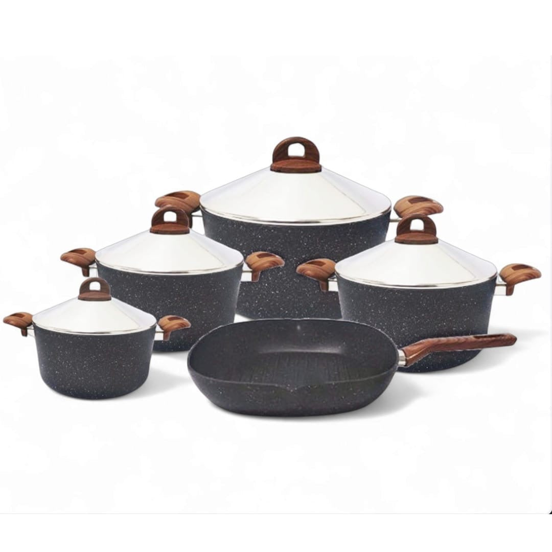 Cookon Burhan 9pcs Granite Cookware Set - Available in 2 colors