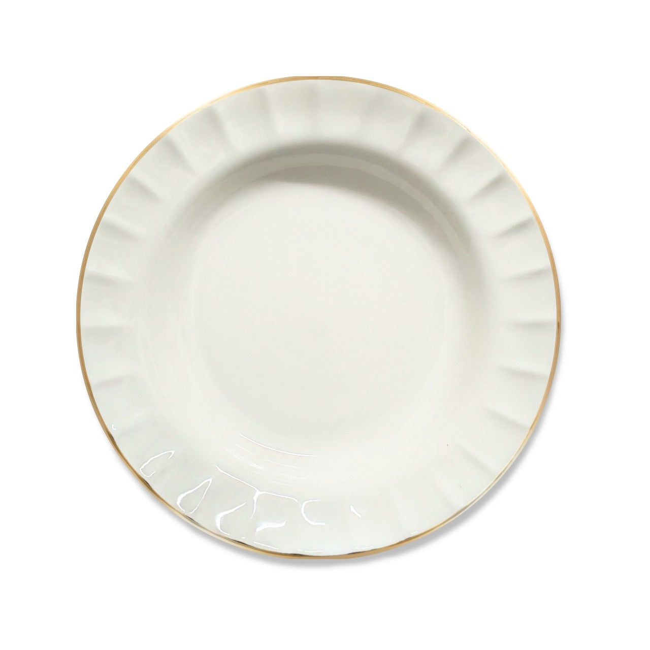 Delicia Porcelain plate 21 Gold Line Ivory Queen