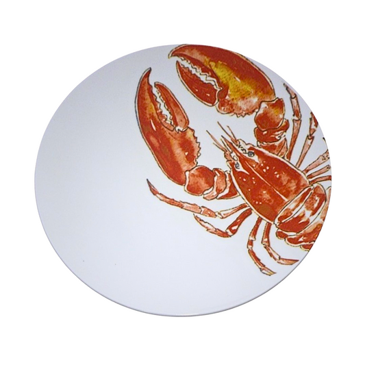 Delicia Porcelain Golden Scorpian Design Plate 27CM Digital Printing