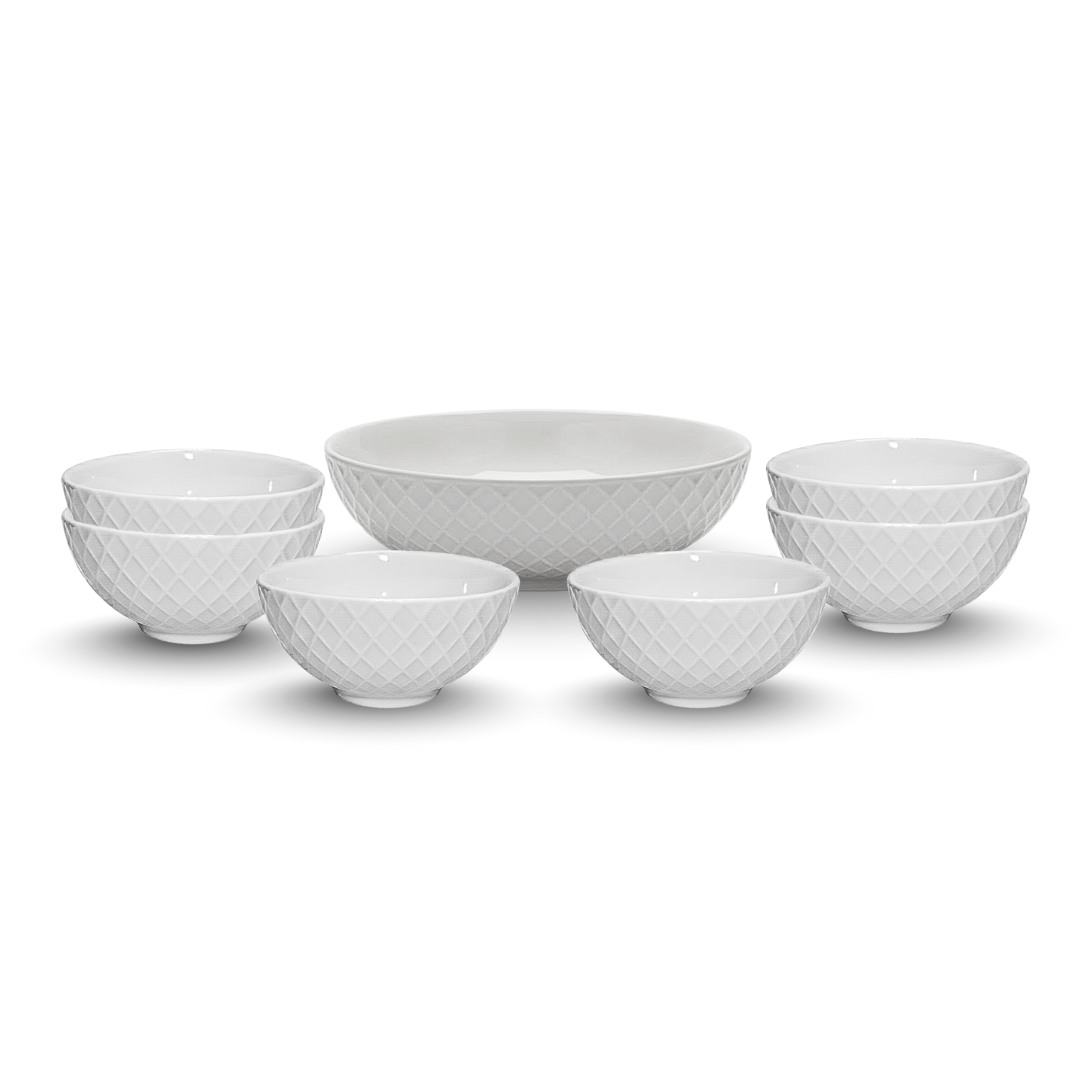 ديليسيا بورسلين طقم خشاف 7 قطع بوله 21 سم + 6 بوله 12 سم 