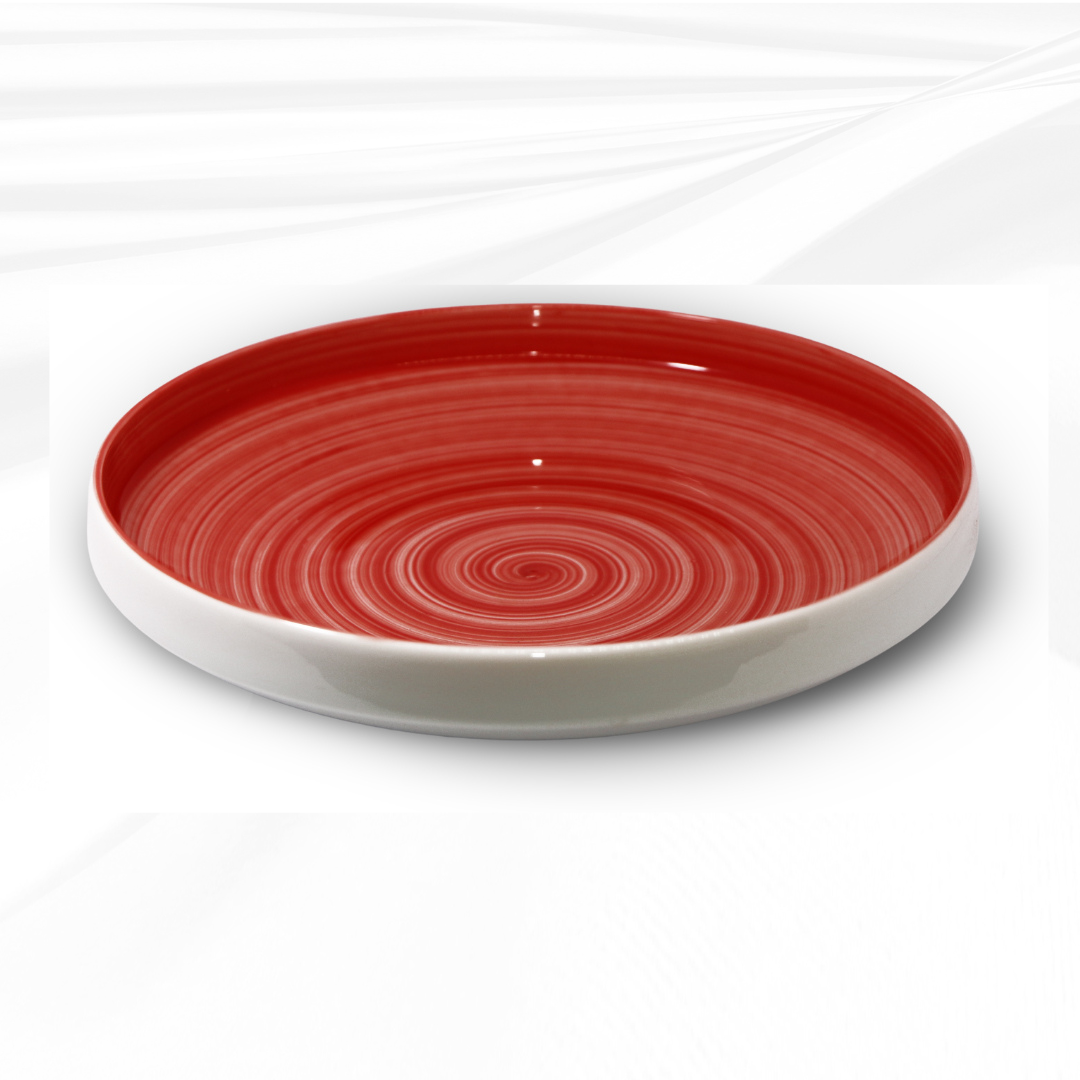 Delicia Porcelain Vegetable Plate 24cm Brushed
