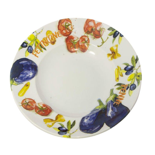 Delicia Porcelain pasta plate