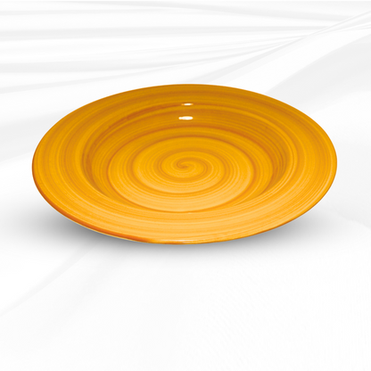 Delicia Porcelain Deep Plate hand Made Brushed 22cm