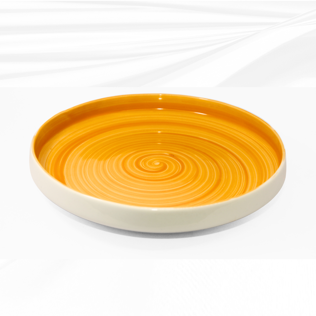 Delicia Porcelain Vegetable Plate 24cm Brushed