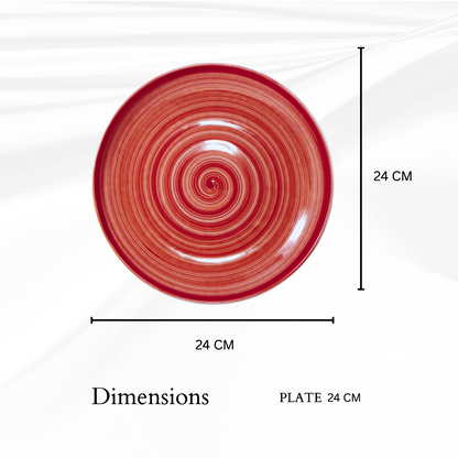 Delicia Porcelain Vegetable Plate 24cm Brushed