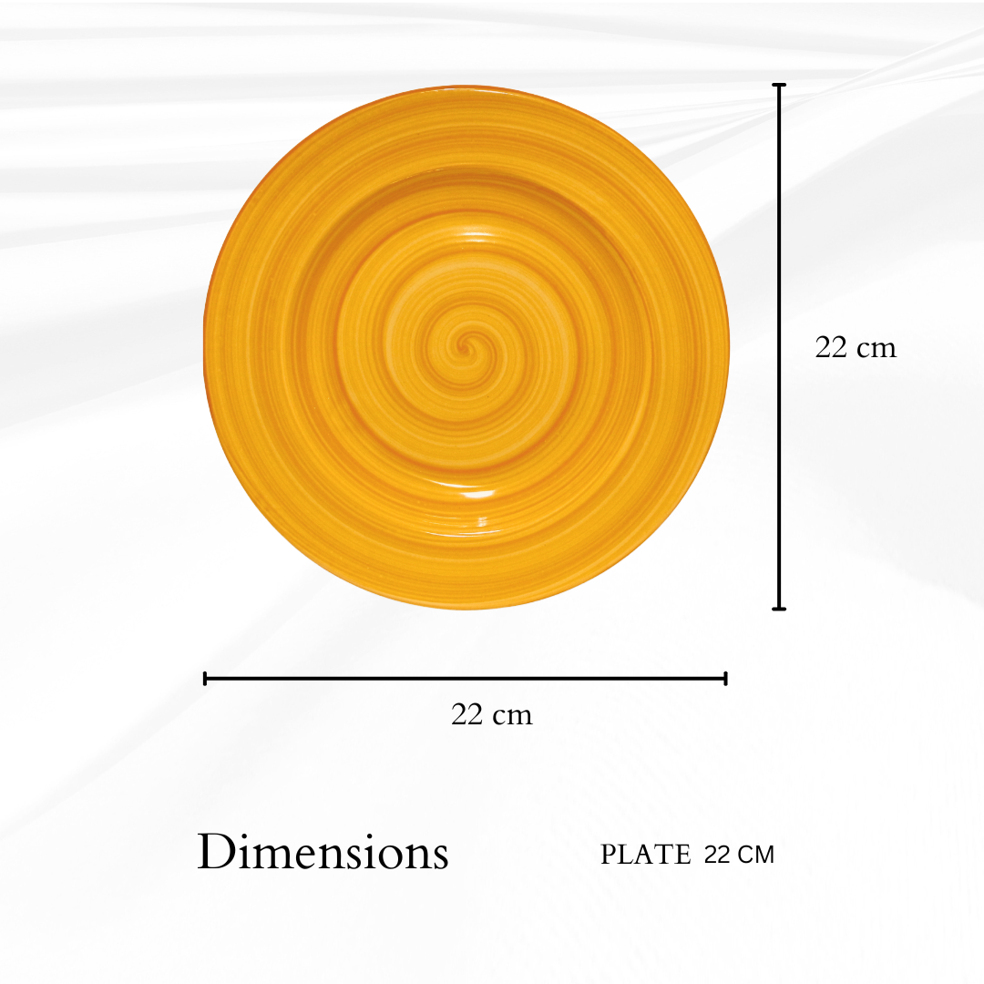 Delicia Porcelain Deep Plate hand Made Brushed 22cm