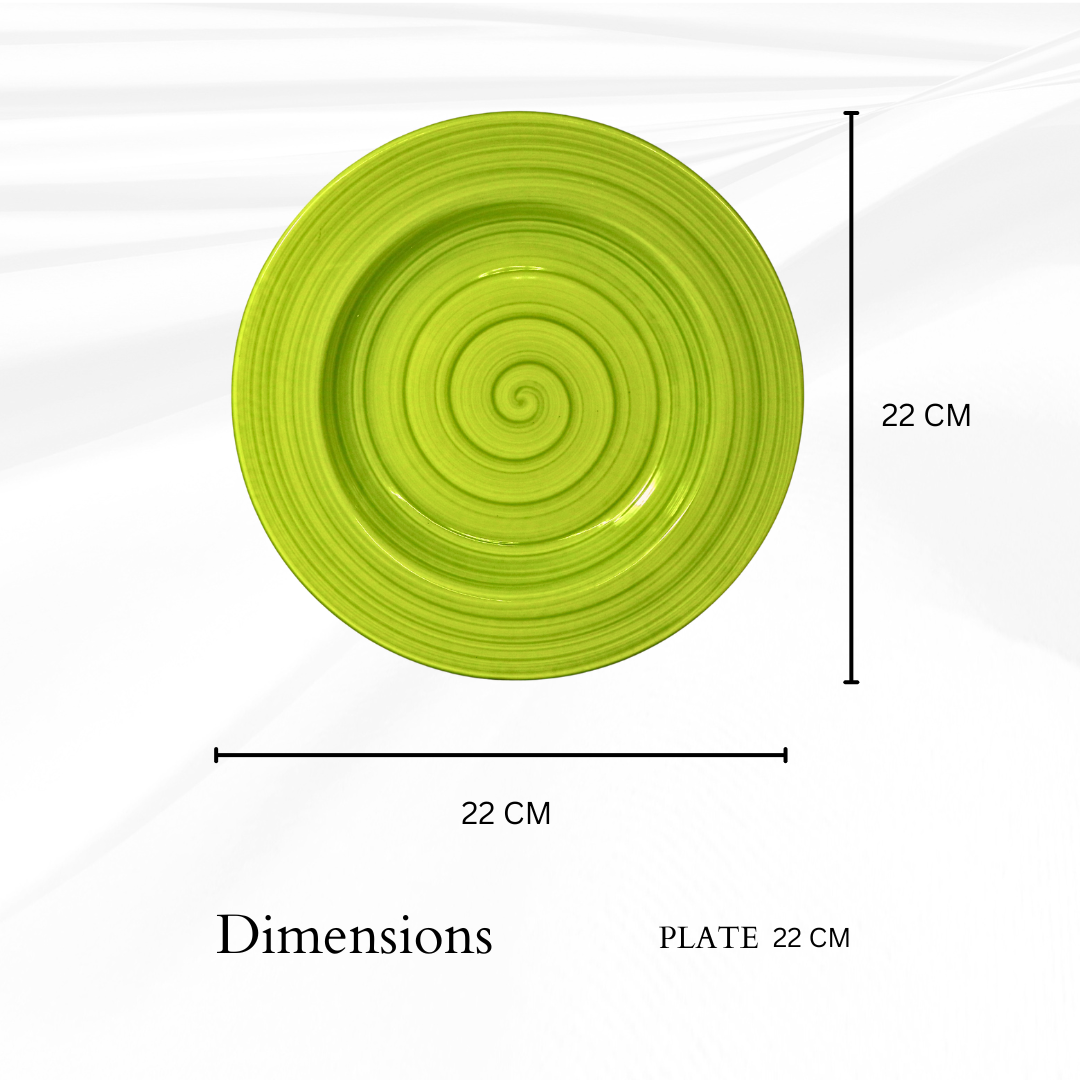 Delicia Porcelain Deep Plate hand Made Brushed 22cm