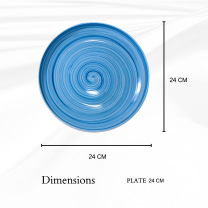 Delicia Porcelain Vegetable Plate 24cm Brushed