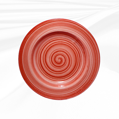 Delicia Porcelain Deep Plate hand Made Brushed 22cm