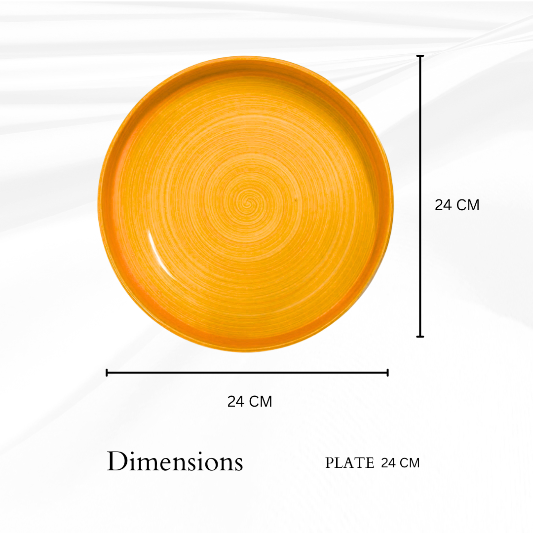 Delicia Porcelain Vegetable Plate 24cm Brushed