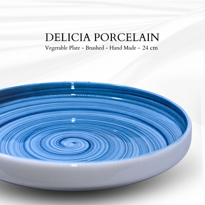 Delicia Porcelain Vegetable Plate 24cm Brushed