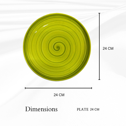 Delicia Porcelain Vegetable Plate 24cm Brushed
