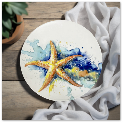 Delicia Porcelain Starfish Design Plate Plate Digital Printing