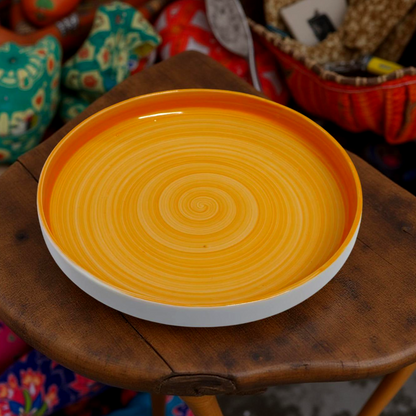 Delicia Porcelain Vegetable Plate 24cm Brushed
