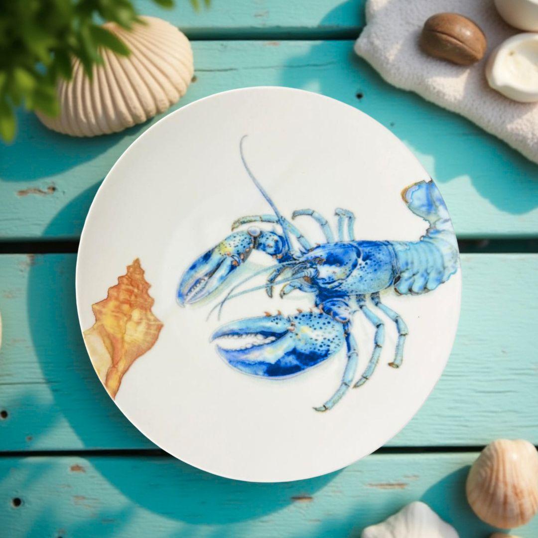 Delicia Porcelain Scorpian Design Plate Digital Printing