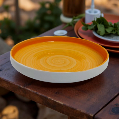 Delicia Porcelain Vegetable Plate 24cm Brushed