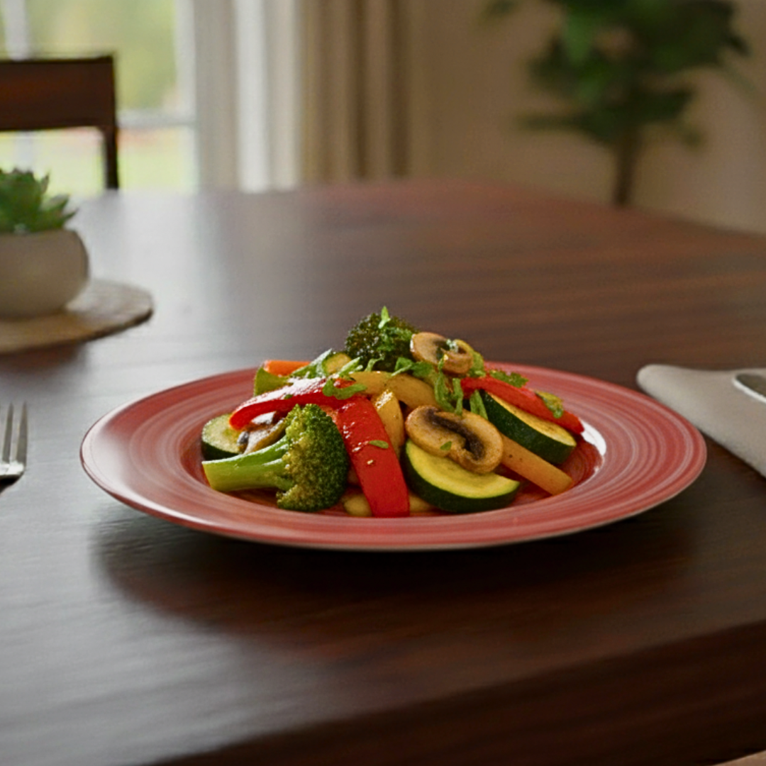 Delicia Porcelain Deep Plate hand Made Brushed 22cm