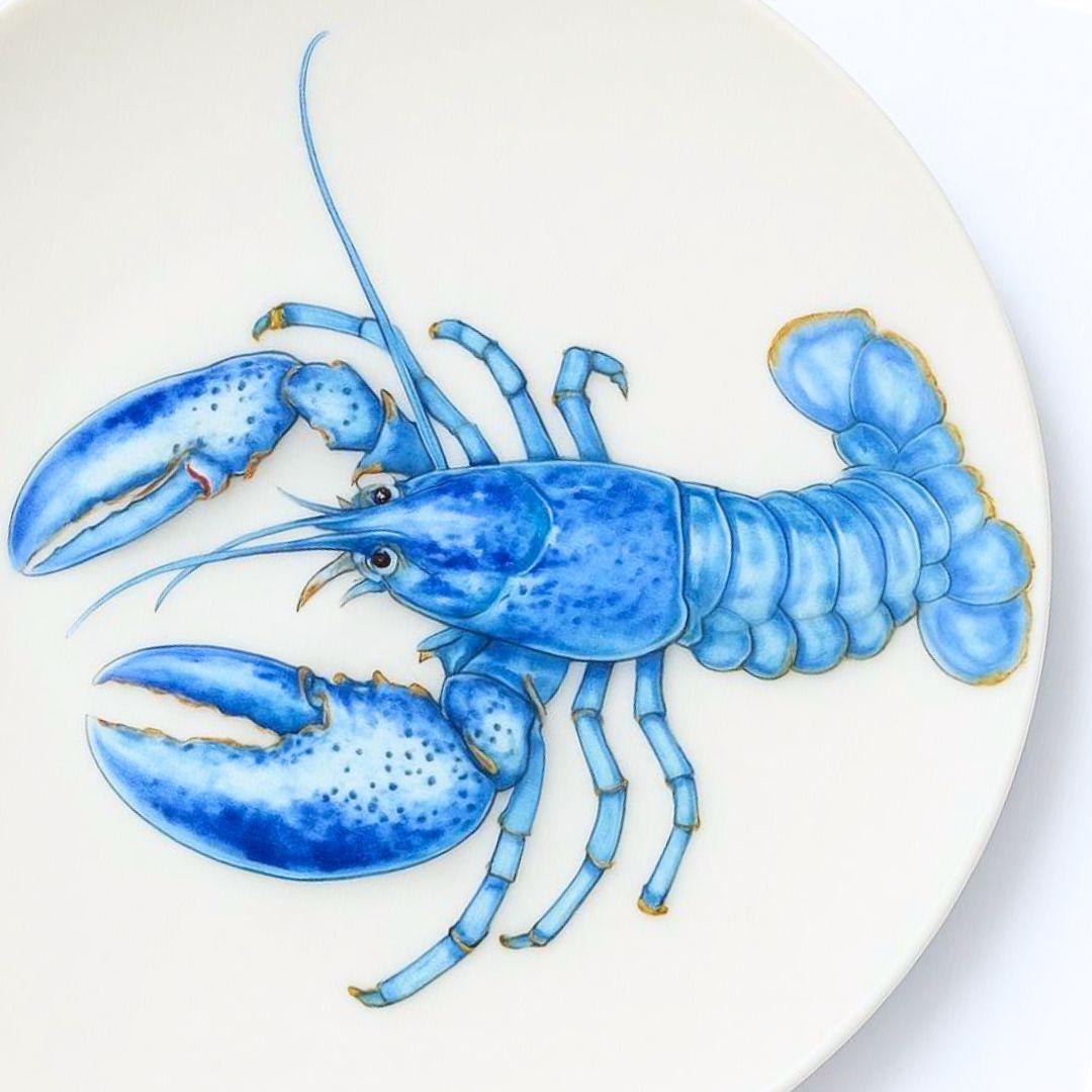 Delicia Porcelain Scorpian Design Plate Digital Printing