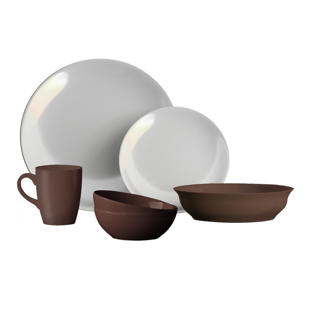 Delicia Porcelain Reactive 30 pcs Dinner set assorted