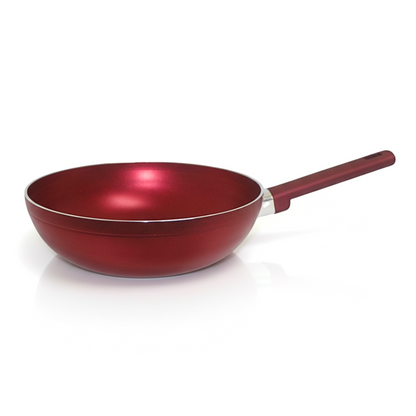AAone Set of 9 Stock Pot 18,20,24,28 + Wok 28Cm Titanium (Cover Stainless Steel)