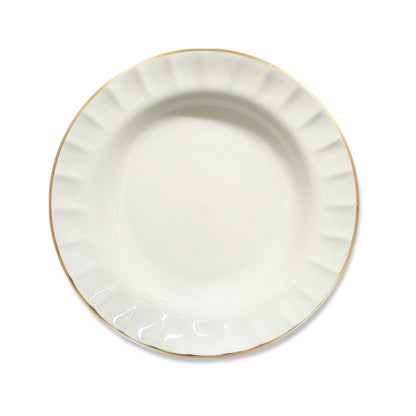 Delicia Porcelain plate 21 Gold Line Ivory Queen