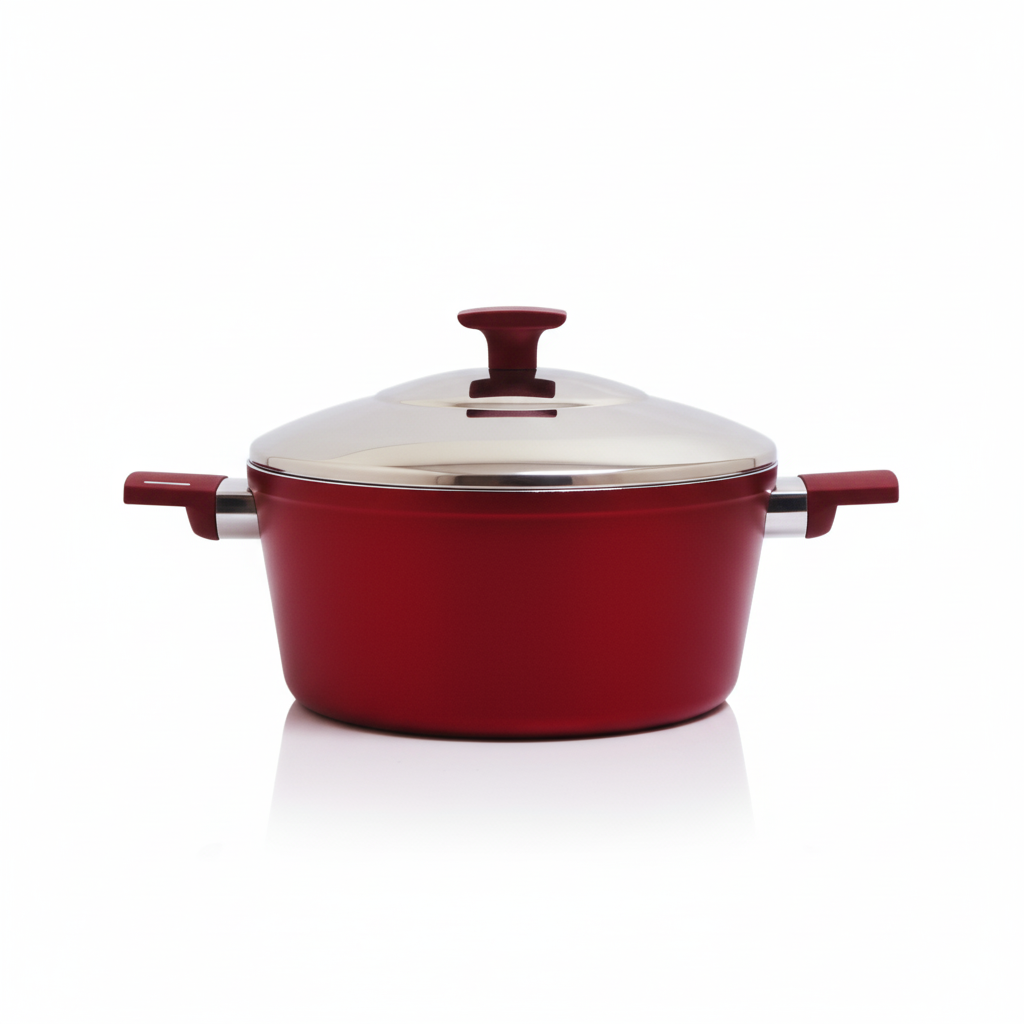 AAone Set of 9 Stock Pot 18,20,24,28 + Wok 28Cm Titanium (Cover Stainless Steel)