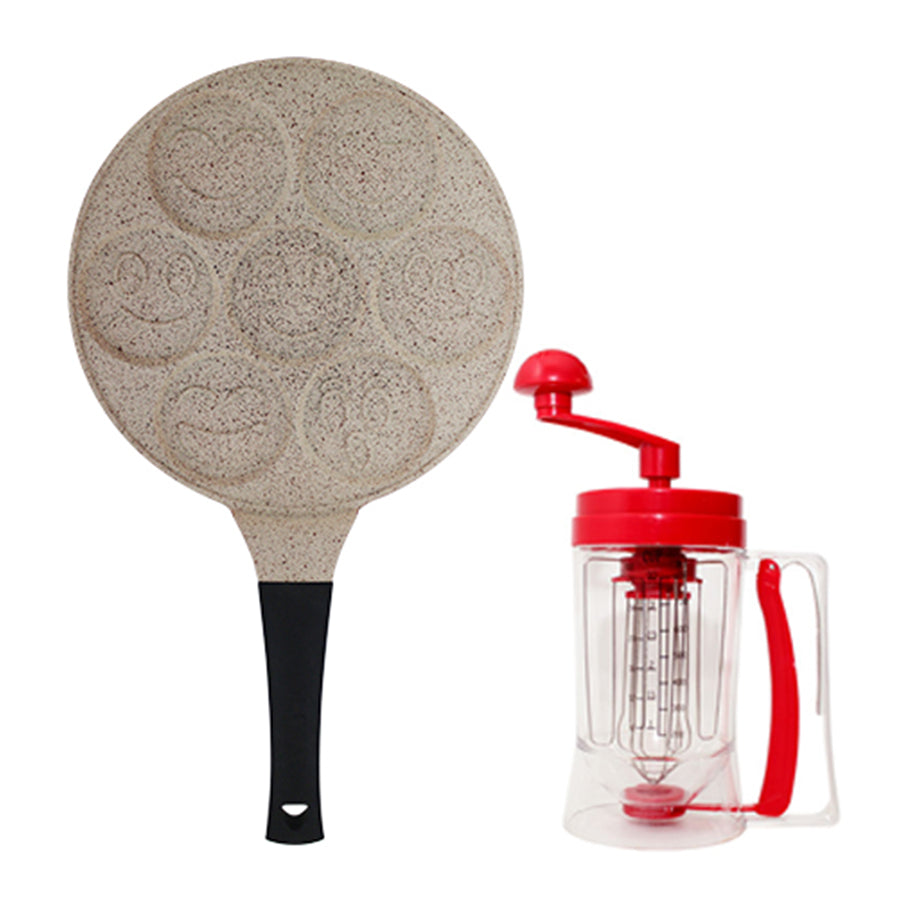 AAone Pancake Combo 2 Pcs: (A1 Smile cake pan 26 cm + Pancake Machine)